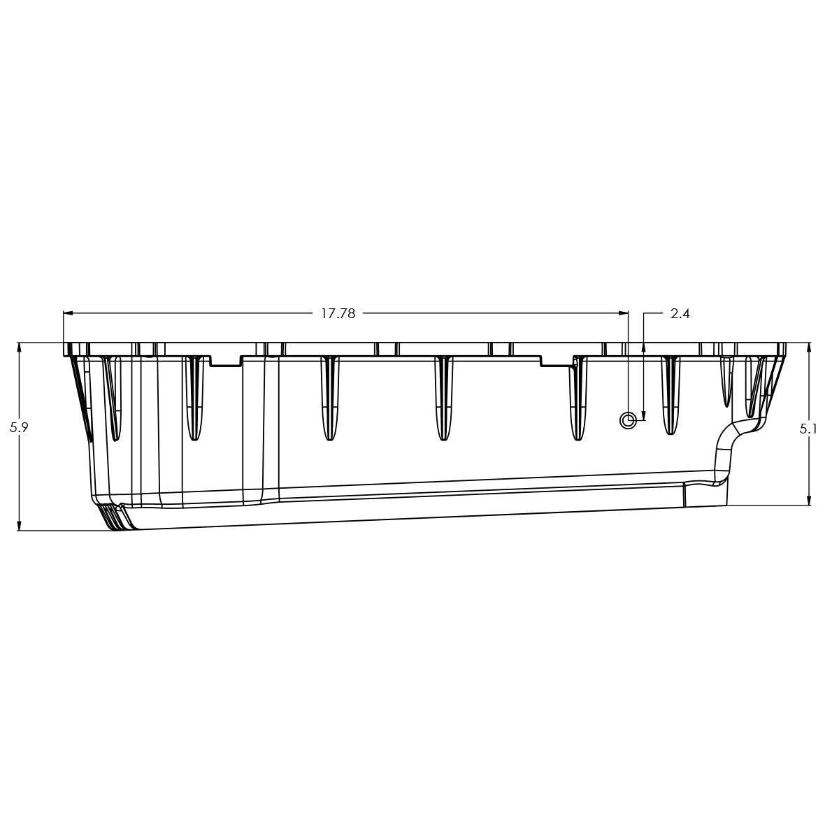 2020-2022 Powerstroke 6.7L HD 10R140 Aluminum Transmission Pan (328053300)