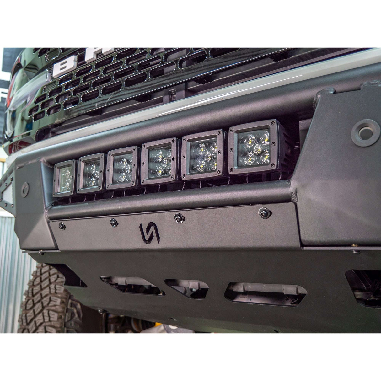 2021-2026 Ford Bronco Baja Tubular Front Bumper & Skid Plate Turn_Offroad