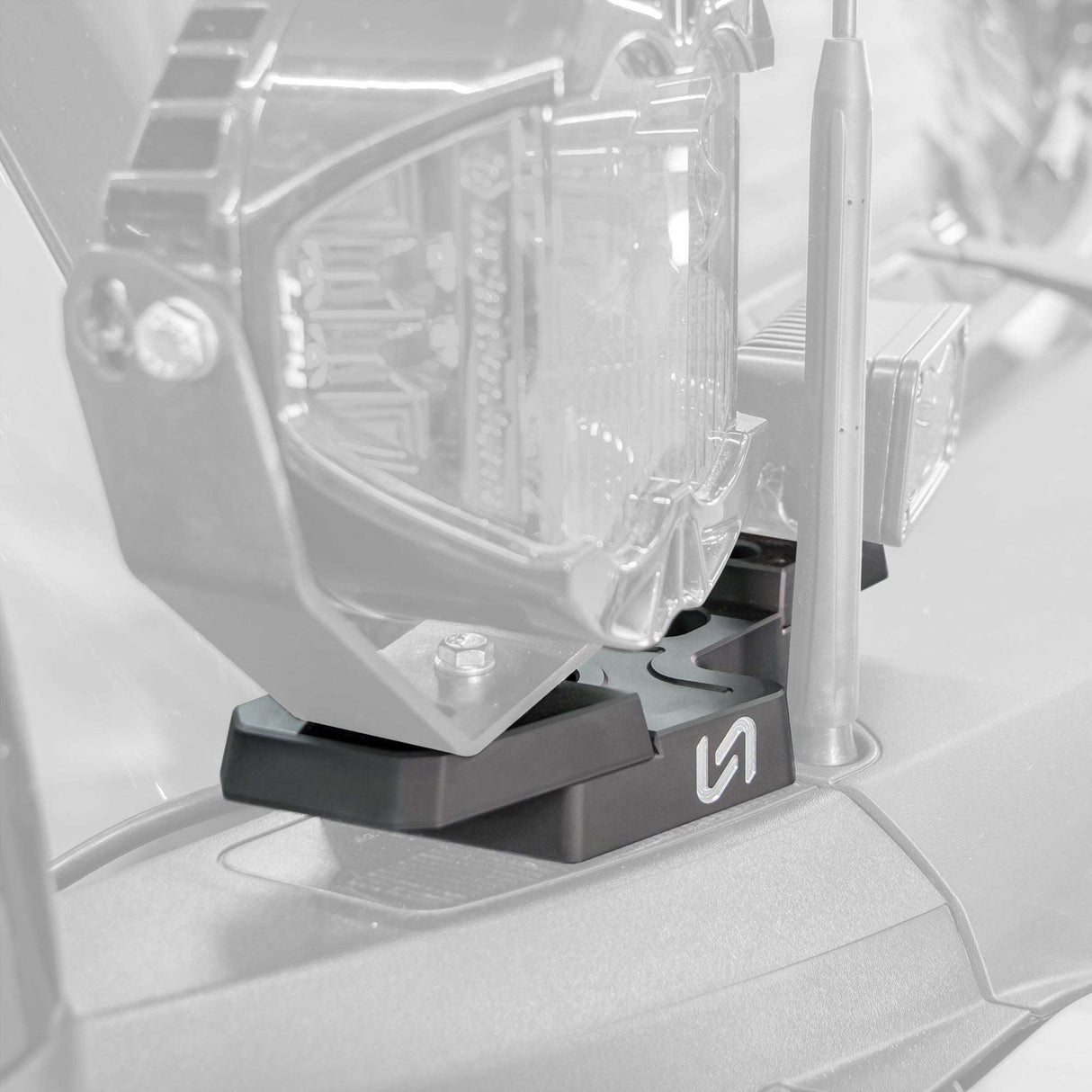 Billet Mirror Light Mount for Ford Bronco (Pair) Turn_Offroad