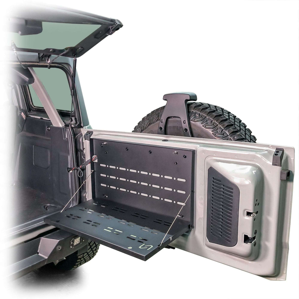 2021-2026 Ford Bronco Fold-Out Trail Table Turn_Offroad