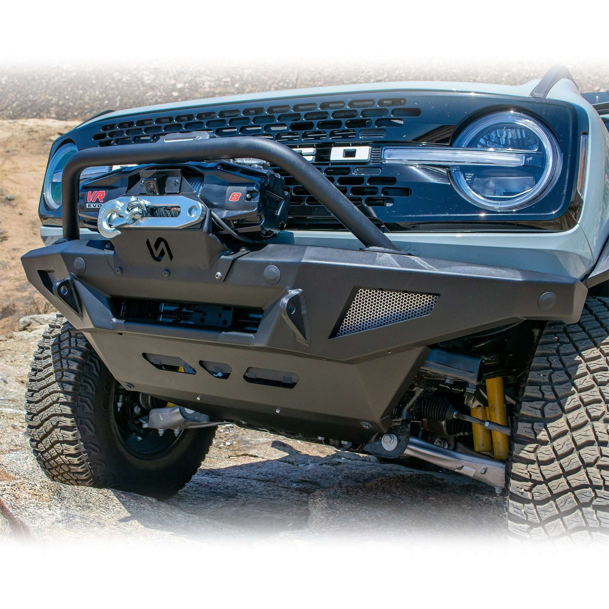 2021-2026 Ford Bronco Front Bumper Package | Bumper | Skid Plate | Winch Mount | Bull Bar Turn_Offroad