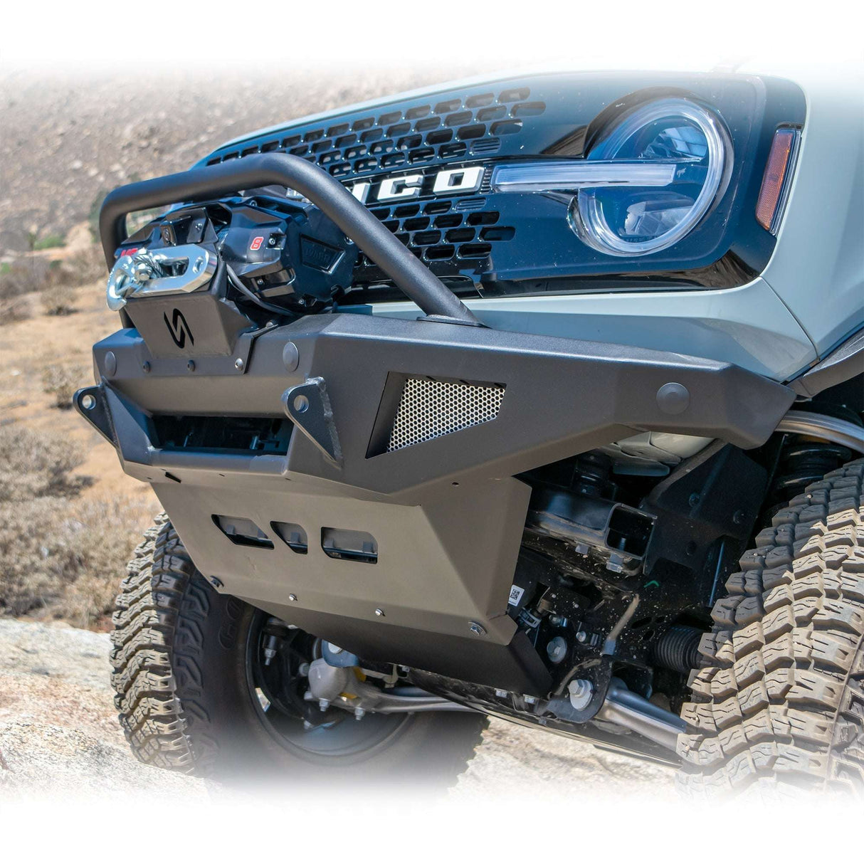 2021-2026 Ford Bronco Front Bumper Package | Bumper | Skid Plate | Winch Mount | Bull Bar Turn_Offroad