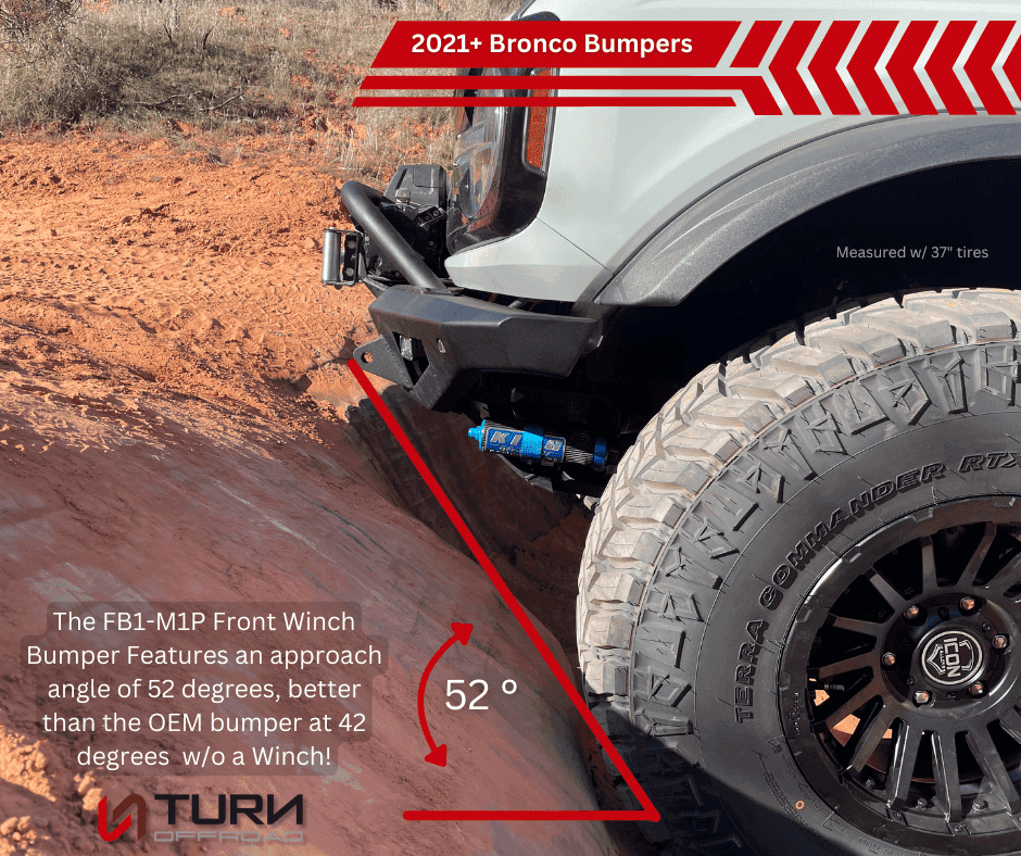 2021-2026 Ford Bronco Front Bumper Package | Bumper | Skid Plate | Winch Mount | Bull Bar Turn_Offroad