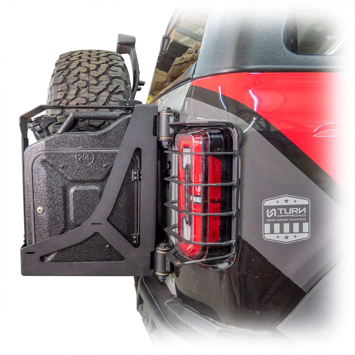 2021-2026 Ford Bronco Tailgate Jerry Can Mount Turn Offroad