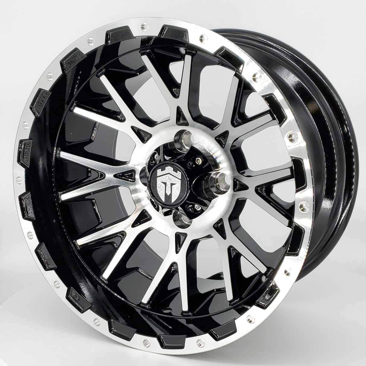 Empire Savage SV4 14x8 | -25 Offset Gloss Black w/ Machined Face