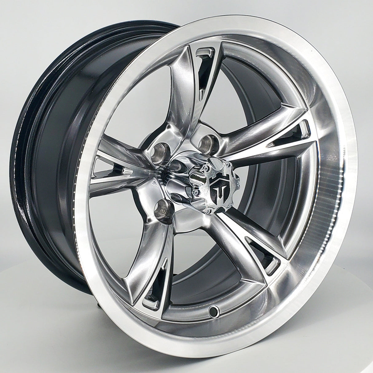 Empire Rodder 14x7 | -25 Offset Hyper Black w/ Machined Face