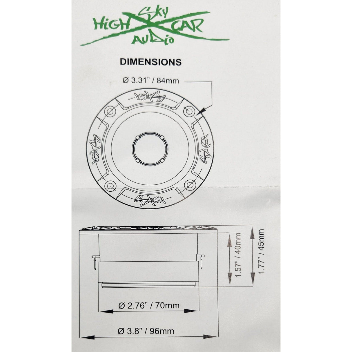 Sky High Car Audio SH-PROTW1B Sky High Car Audio