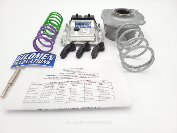 RZR 1000 XP Performance Tune Performance Package Tuning / Clutch Kit (Includes ECU Tune, super clutch kit) 2014-2015 Gilomen Innovations