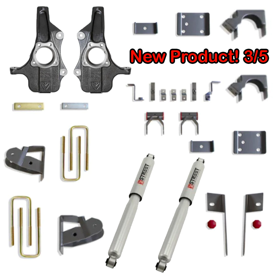 2019-2024 Silverado/Sierra 3/5 Drop Kit Fits All Cabs 2wd/4wd