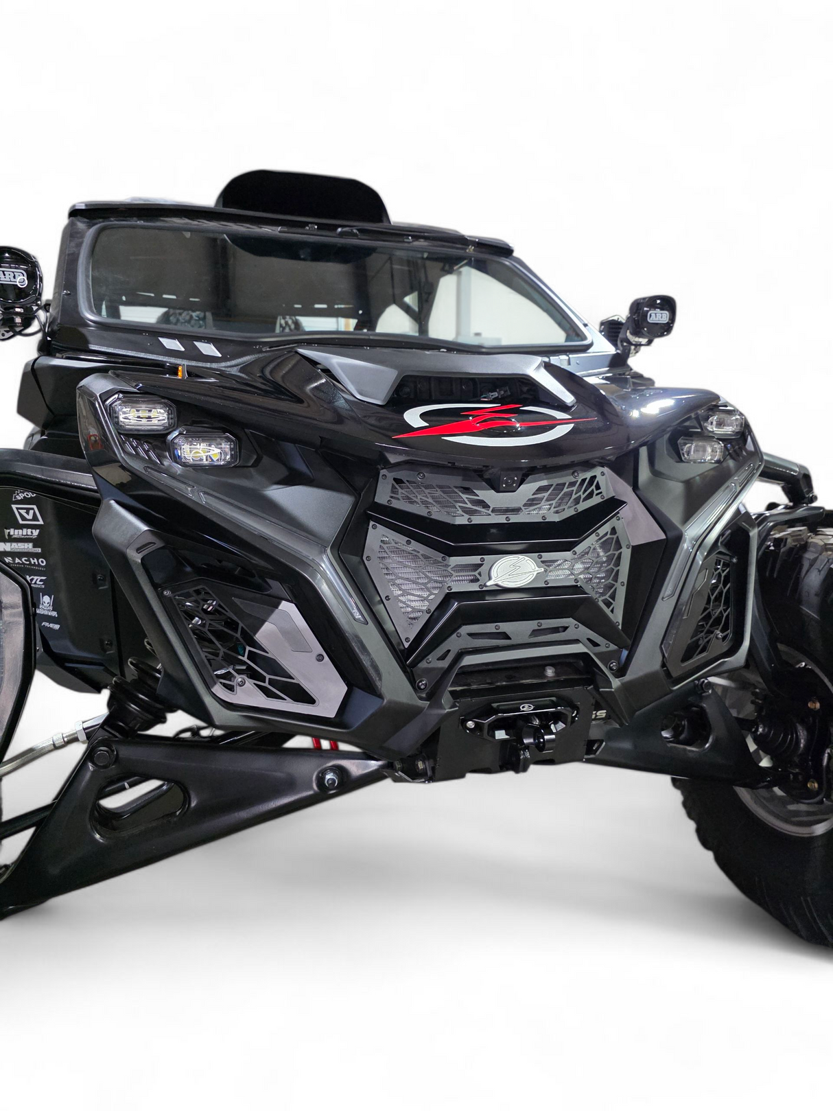 2024+ Can Am Maverick R Volt 3-piece Grille www.elektricoffroad.com