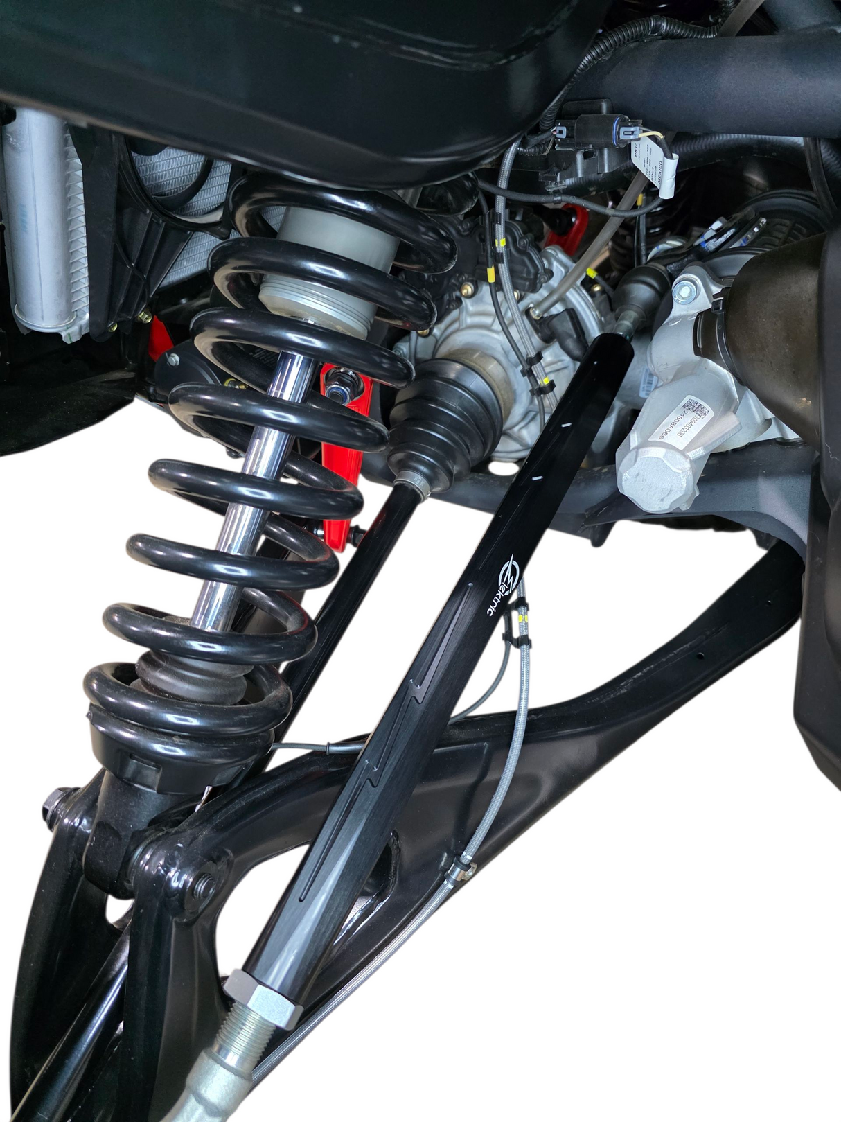 2024+ Can Am Maverick R Billet Tie Rods Anodized Black www.elektricoffroad.com