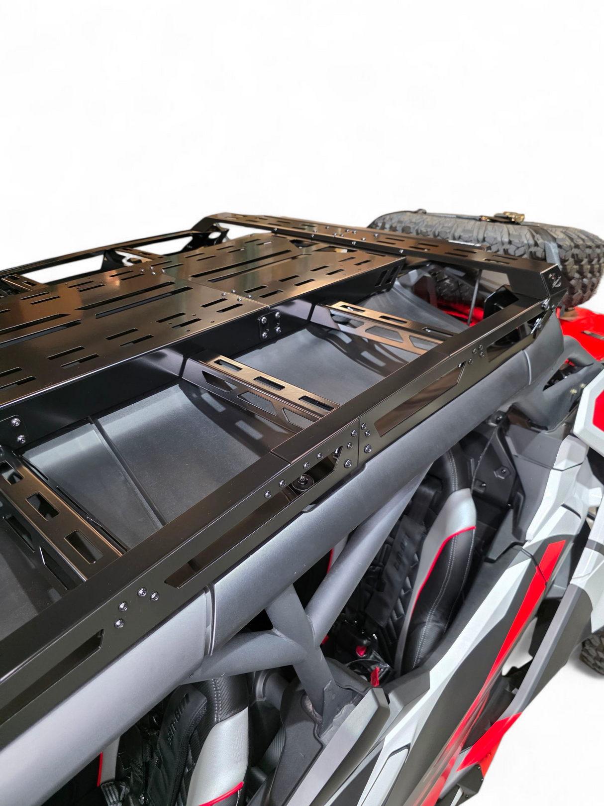 2024+ Can Am Maverick R Max Roof Rack (Works with Can-am Hood Scoop) www.elektricoffroad.com