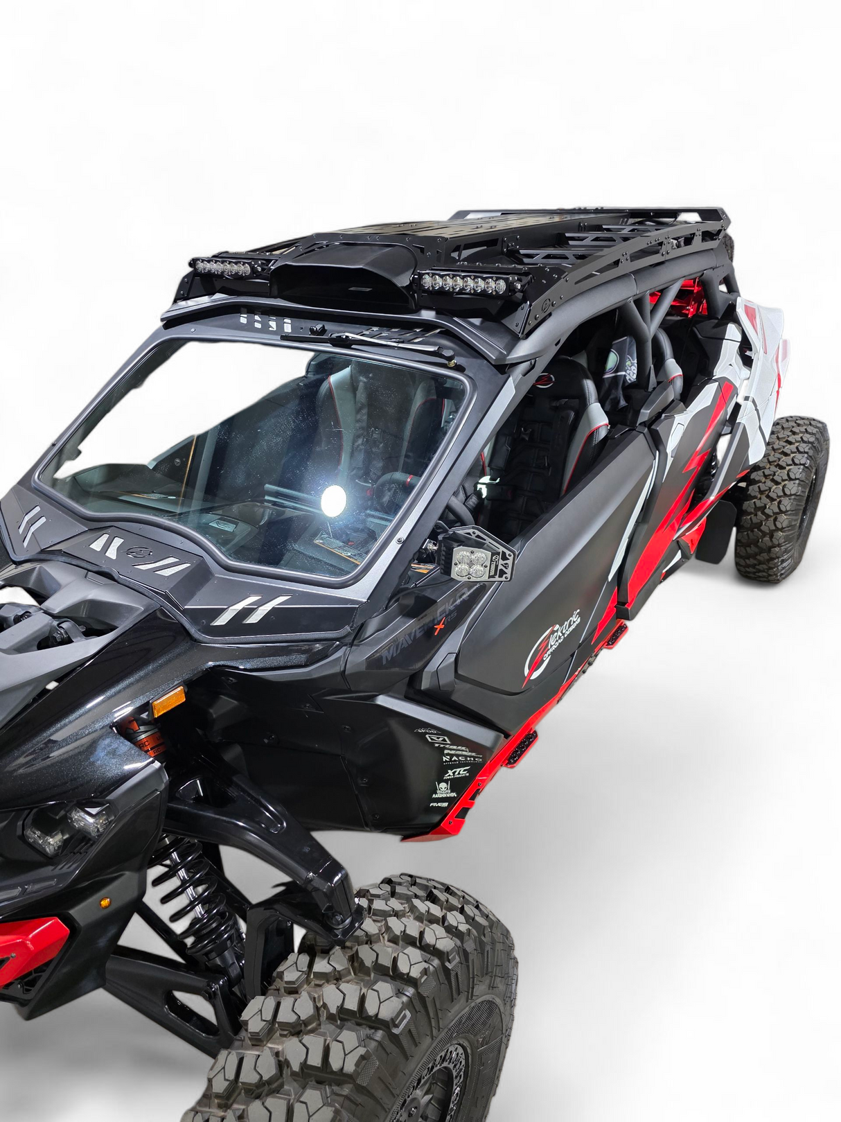 2024+ Can Am Maverick R Max Roof Rack (Works with Can-am Hood Scoop) www.elektricoffroad.com