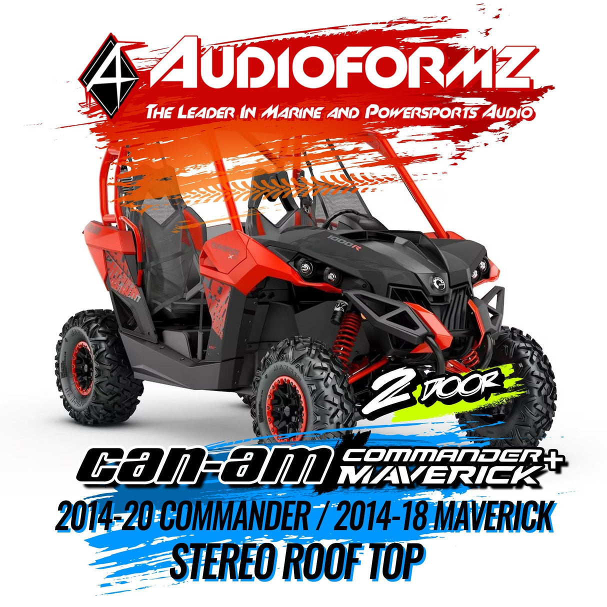 2014-20 Can-Am Commander / 2014-18 Maverick Stereo Tops (2-Seat) Can-Am
