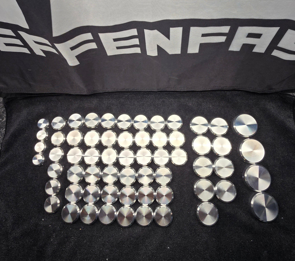 ANY LEVEL Billet Bolt Covers FLAT Kit