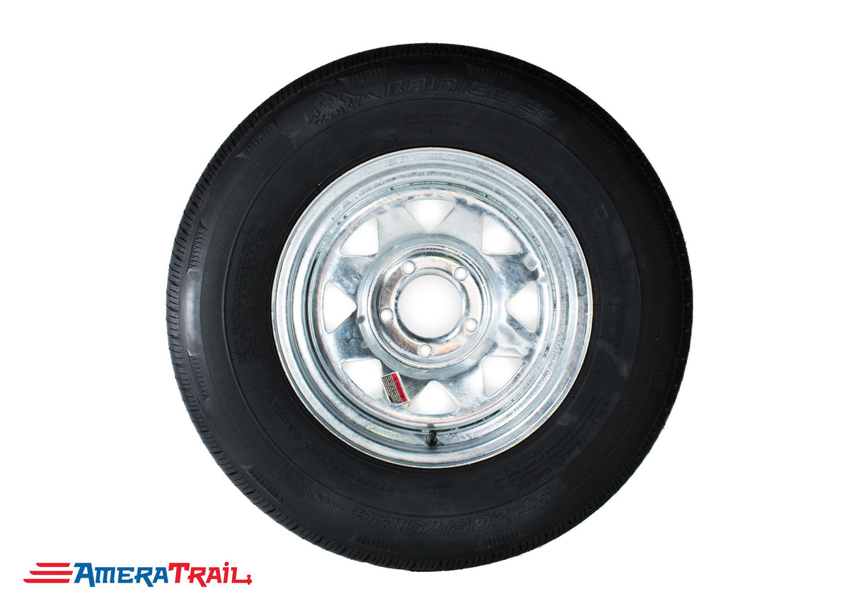 205 / 75 R 14 Load Range C on 5 Lug Galvanized Rim