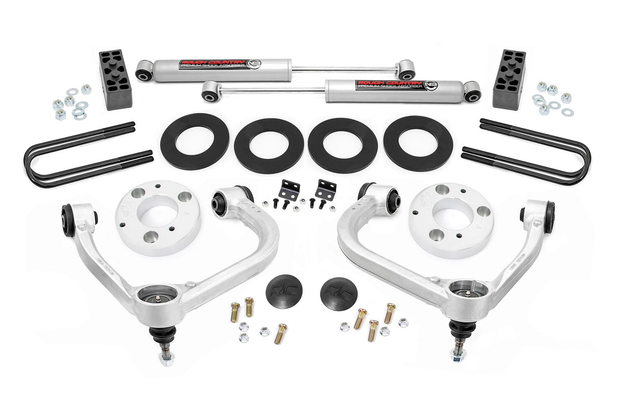 Rough Country 3 Inch Lift Kit Forged UCA Ford F-150 2WD