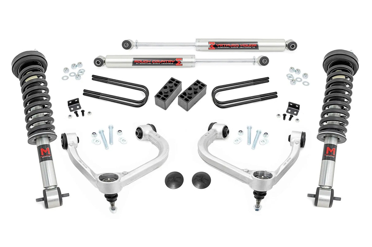 Rough Country 3 Inch Lift Kit Forged UCA Ford F-150 4WD 2021-2026 41430