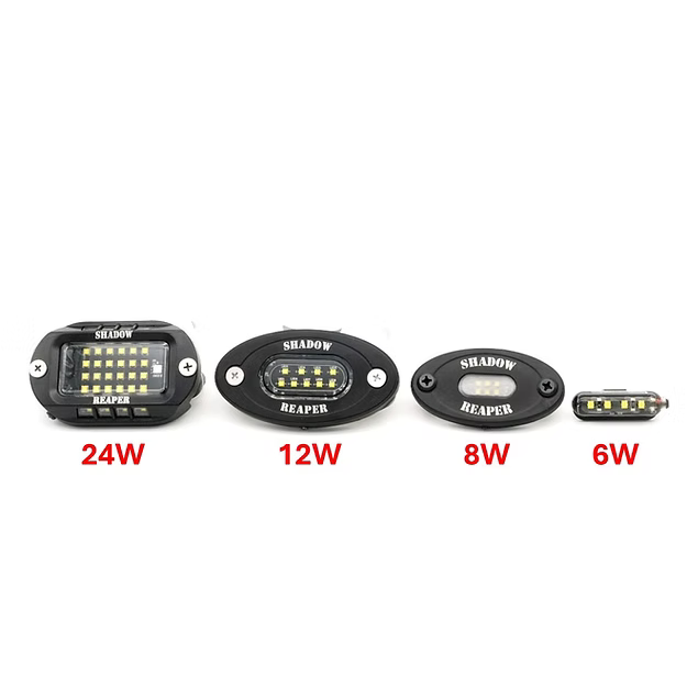 (UTV) White Single Color Rock Light Kit