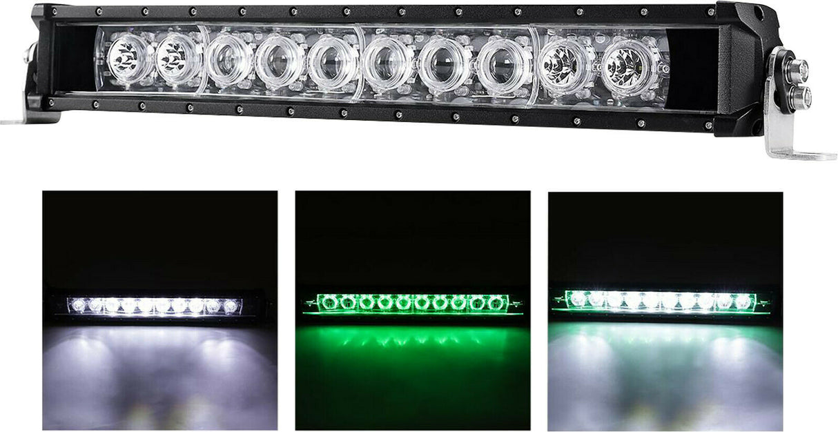 30" Auxbeam Single Row Combo LED Golf Cart Light Bar kit