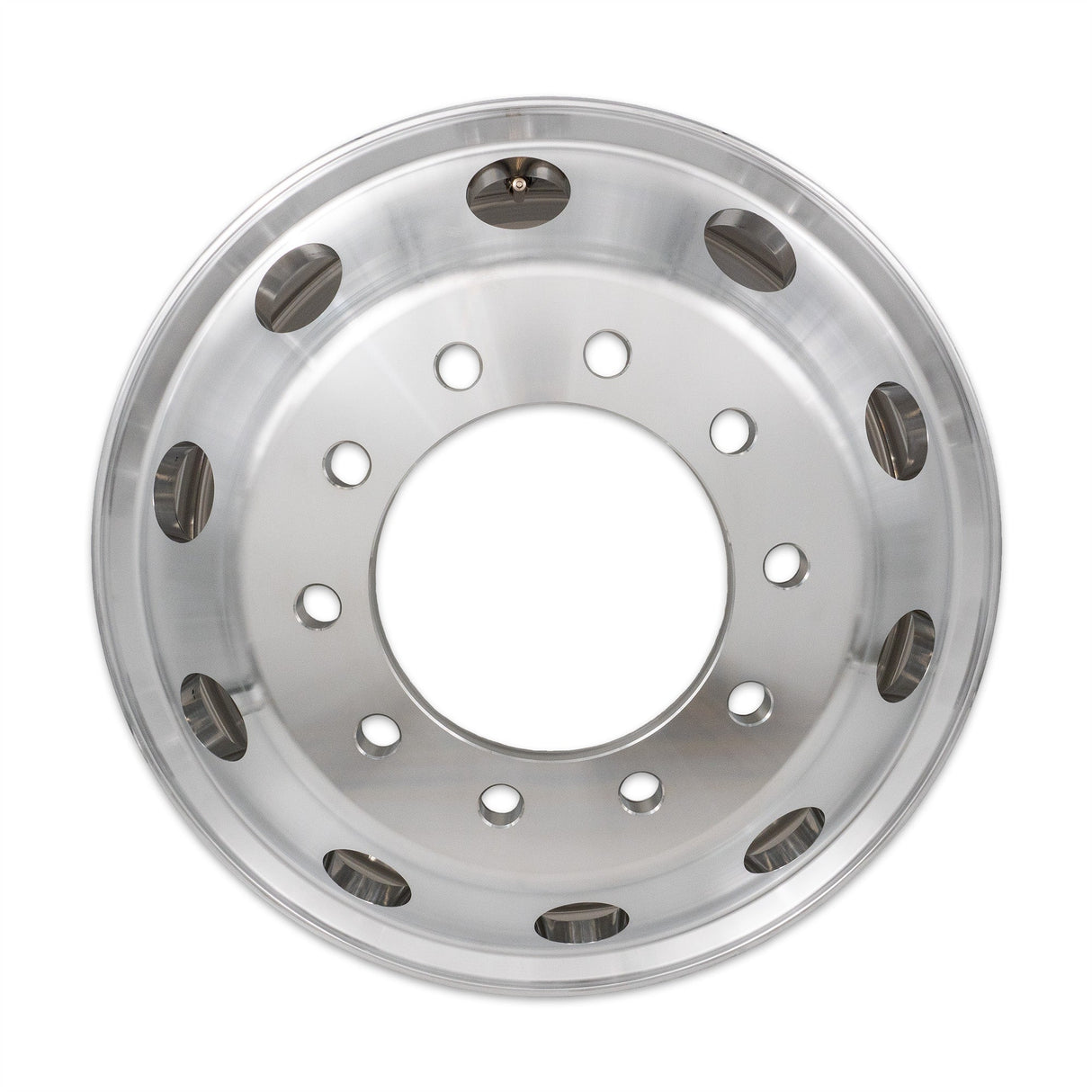 24.5x8.25 Truck Wheels 4pcs Forged Aluminum Rims Machined Bright