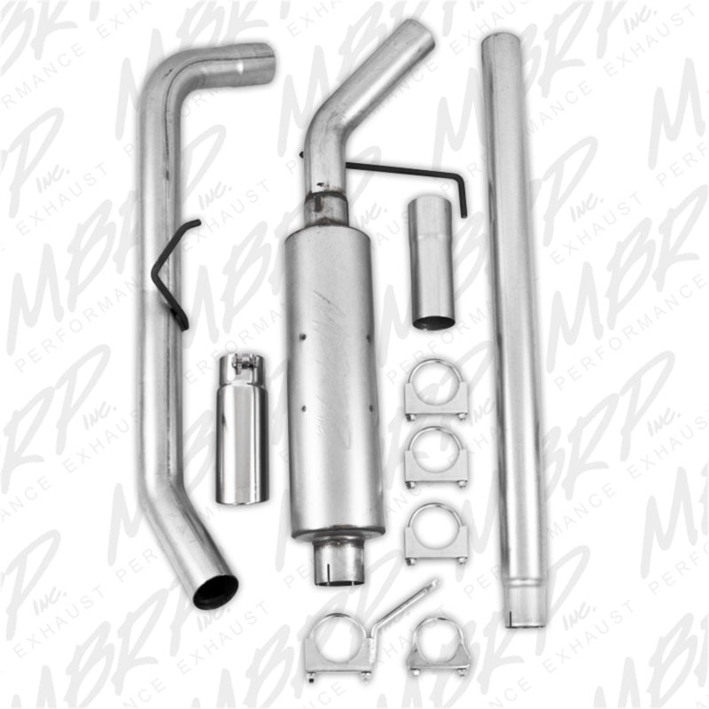 MBRP 2004-2008 Ford F150 EC/CC-SB Cat Back mono-face