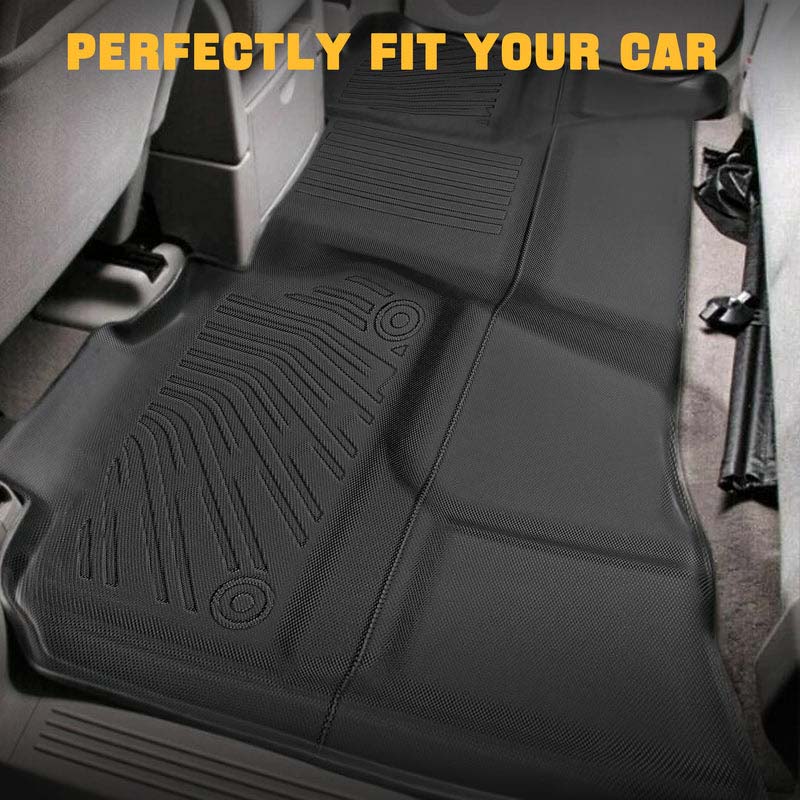 Trucktok 2007-2013 Silverado Sierra 1500 2500 Extend Cab All-Weather TPE Floor Mats TruckTok