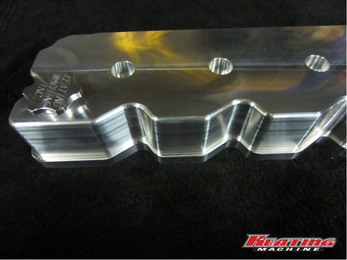 Keating Machine 120610-3 Billet Valve Cover, 1998.5-2002 Dodge Ram 5.9L Cummins 24 Valve Keating Machine
