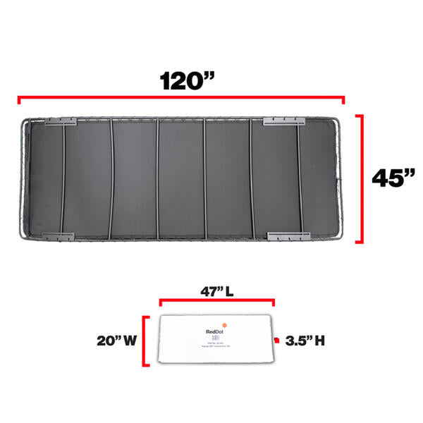 RedDot 120" Topsail Bimini Style Sun Top