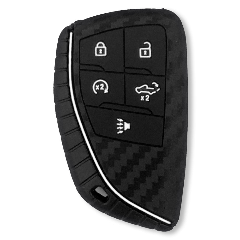 GMC & Chevy 22-25 Sierra & Silverado 1-Piece 100% Silicone Rubber Key Fob Cover - Multiple Colors