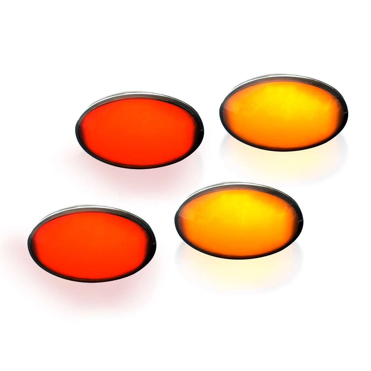 Ford Super Duty 99-10 Amber & Red Fender LED Lights (4-Piece Set) Smoked or Clear Lens