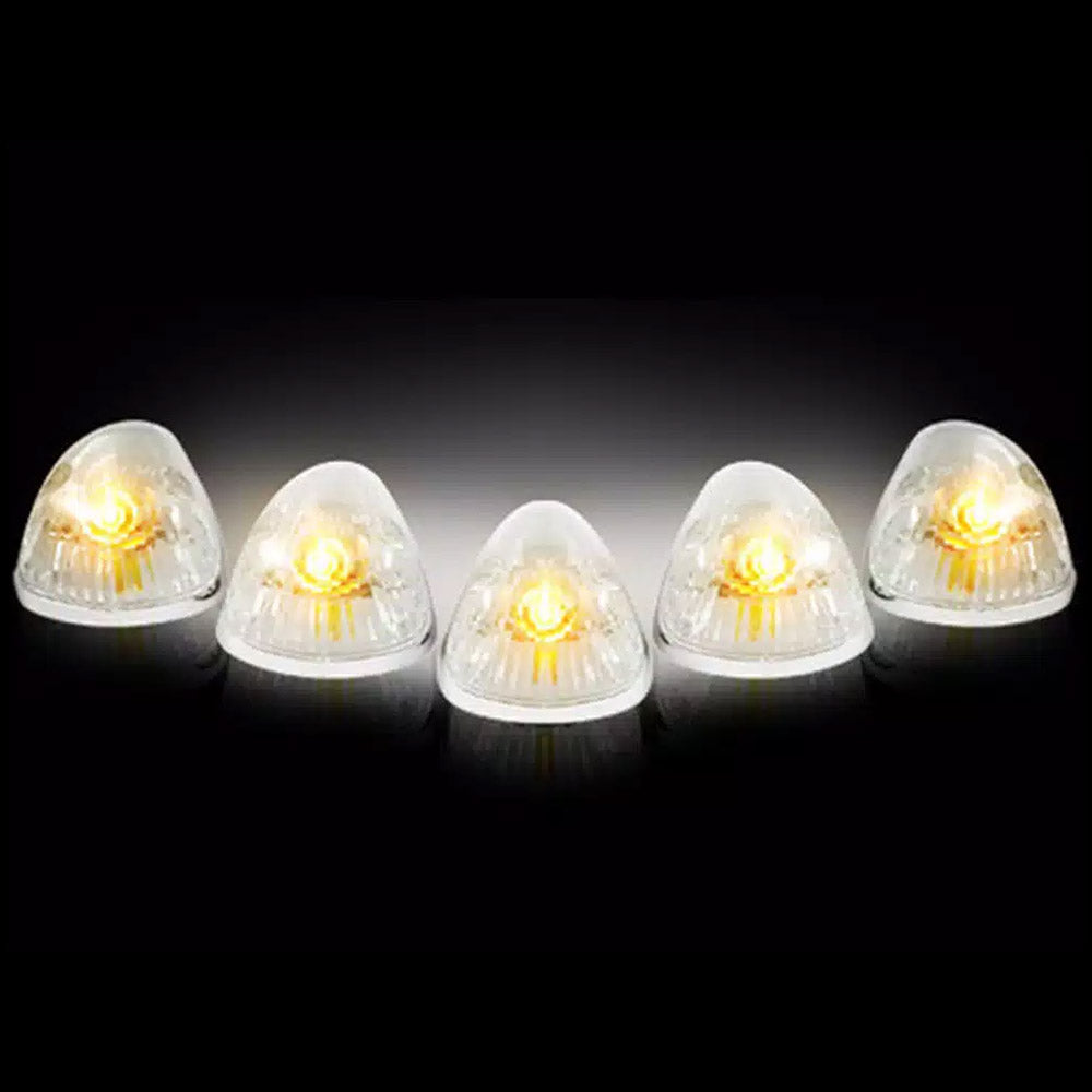 Dodge RAM 2500/3500 94-98 5-Piece Cab Roof Light Set Amber LED 194 Bulbs - Multiple Lens