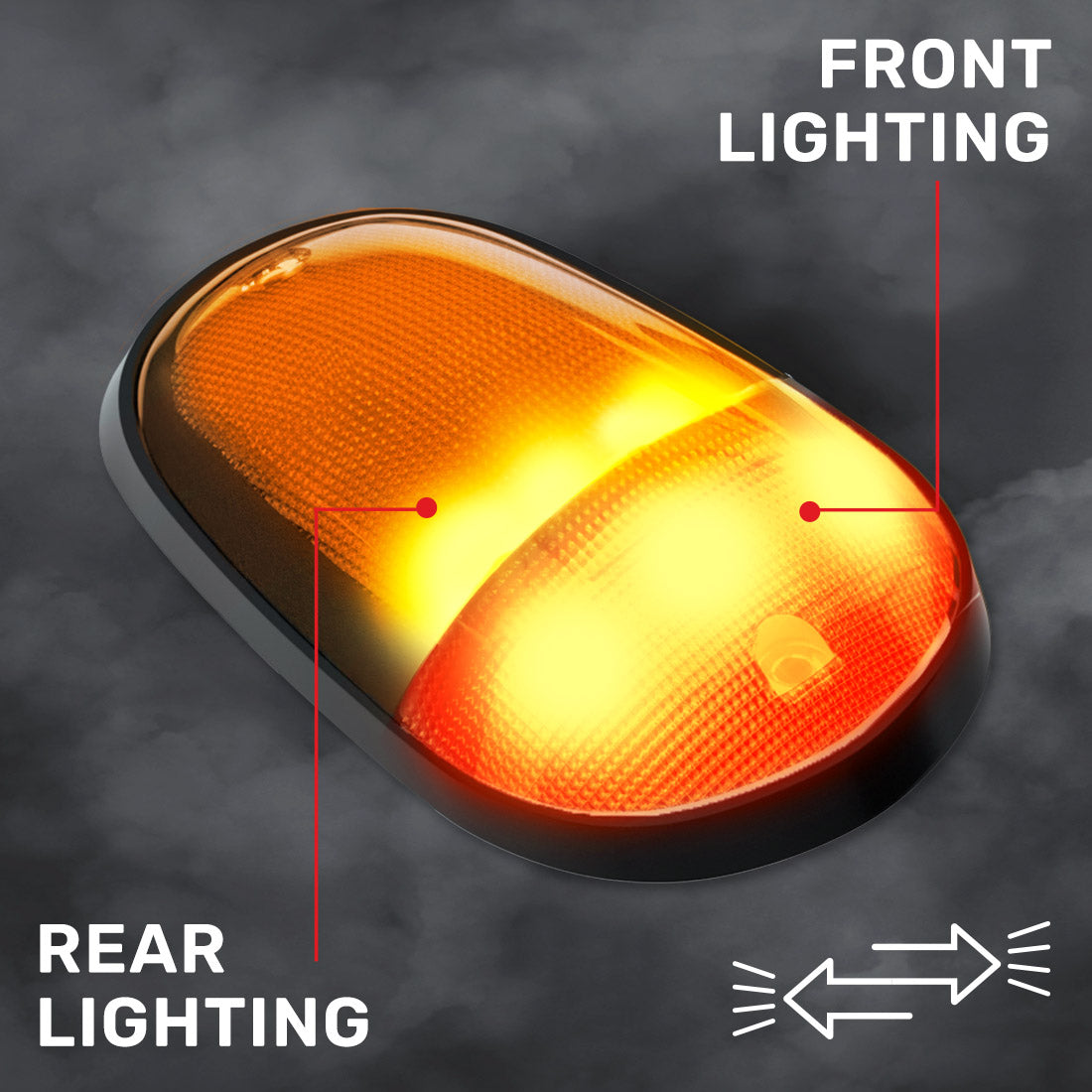 Dodge RAM Heavy-Duty 2500/3500 03-18 5 Piece Cab Roof Light Set 2-Way Front & Rear Facing Ultra High-Power LEDs Multiple Lens & Colors