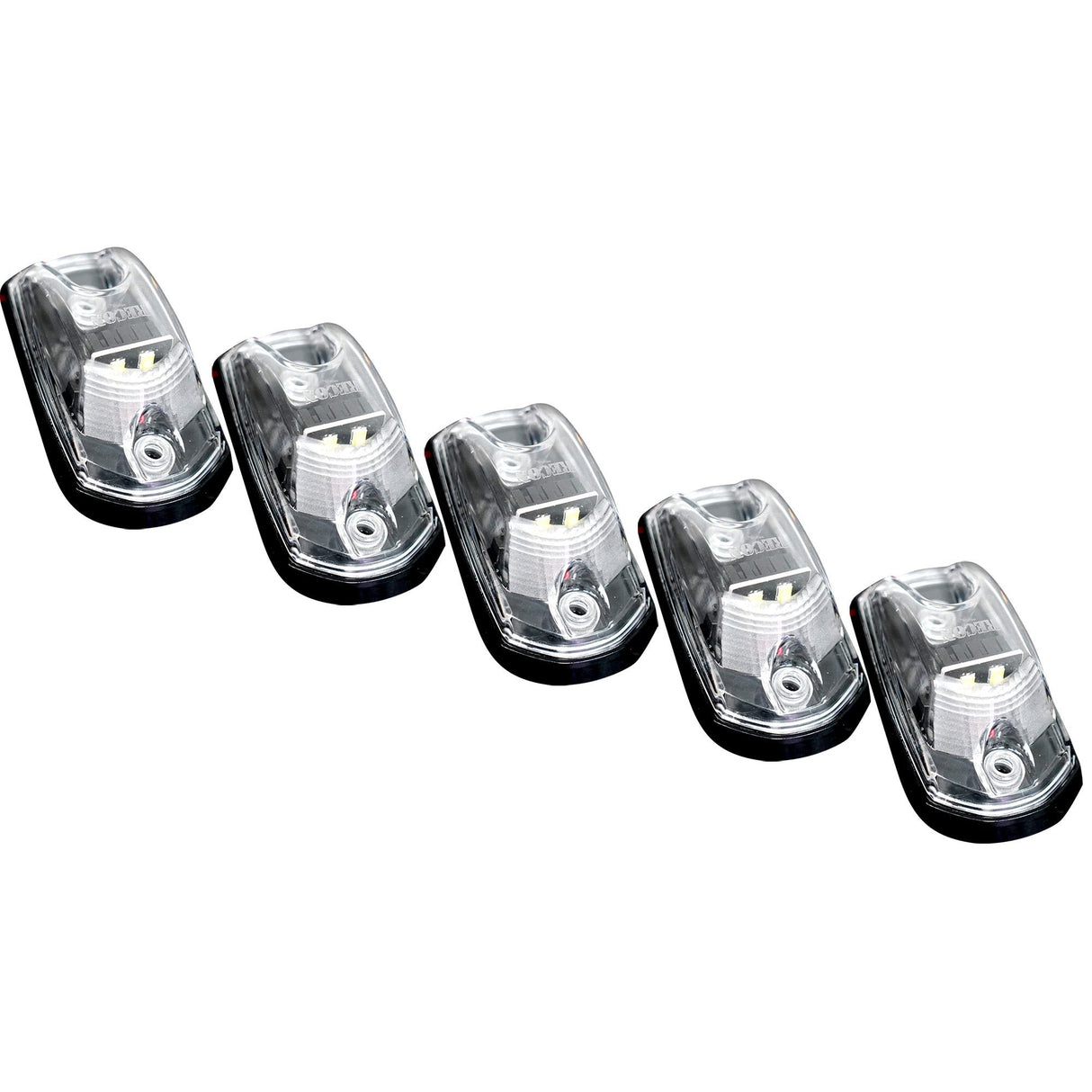 Ford Super Duty 17-25 5-Piece Cab Roof Light Set 2-Way Front & Rear Facing Ultra High-Power LEDs Multiple Lens & Colors - (ATTN: For models that DID NOT come with factory cab roof lights)