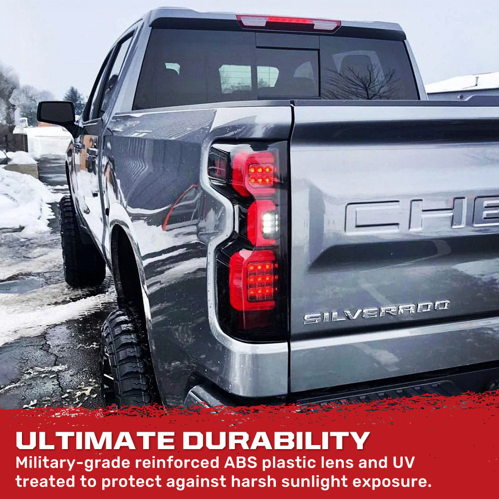 Chevy Silverado 1500 19-25 Ultra Bright OLED Tail Lights (Replaces Factory/OEM LED Tail Lights Only) - Multiple Lens