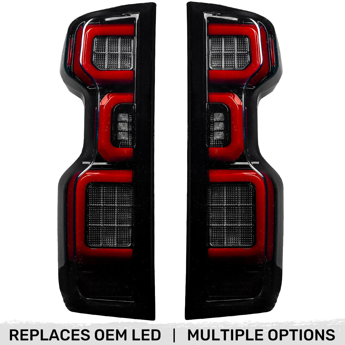 Chevy Silverado 1500 19-25 Ultra Bright OLED Tail Lights (Replaces Factory/OEM LED Tail Lights Only) - Multiple Lens