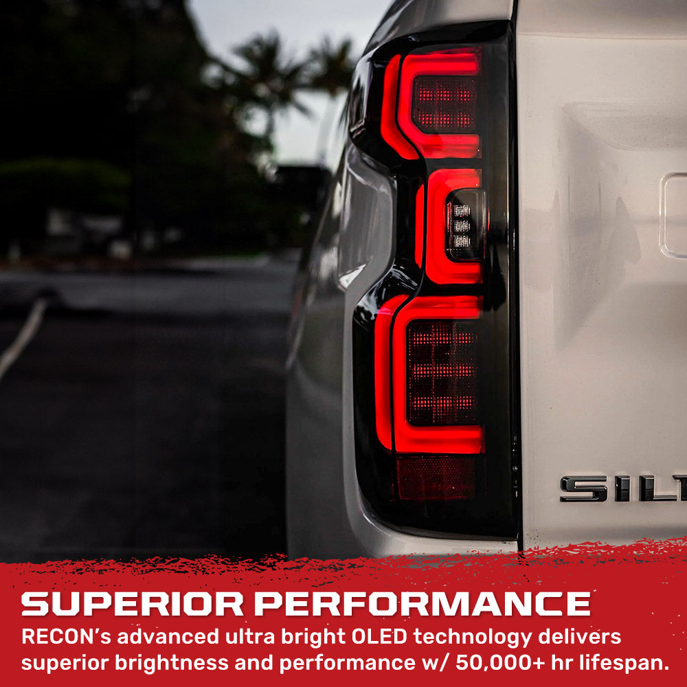Chevy Silverado 1500 19-25 Ultra Bright OLED Tail Lights (Replaces Factory/OEM LED Tail Lights Only) - Multiple Lens