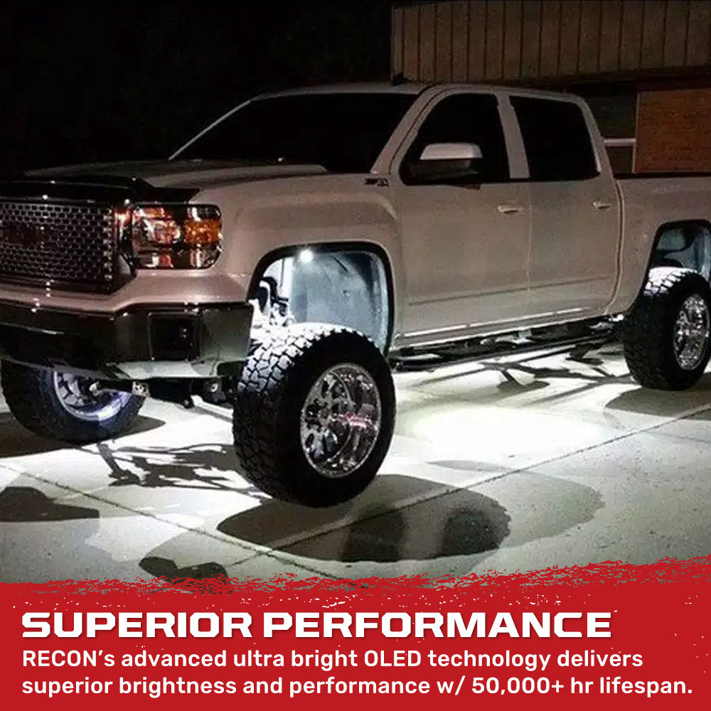 Universal 4-PC Ultra Bright CREE LED Underbody Rock Lights - Multiple Colors