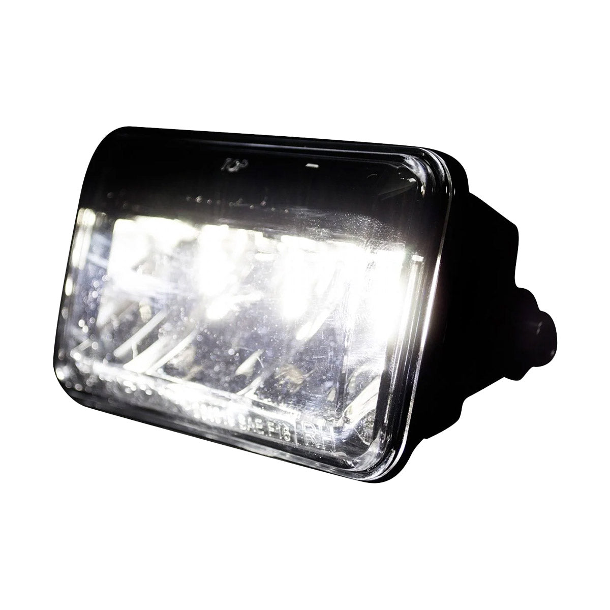 Ford F150 15-20 (Excluding Raptor) Ultra Bright White LED Fog Lights (Replaces Factory Fog Lights) - Smoked Black