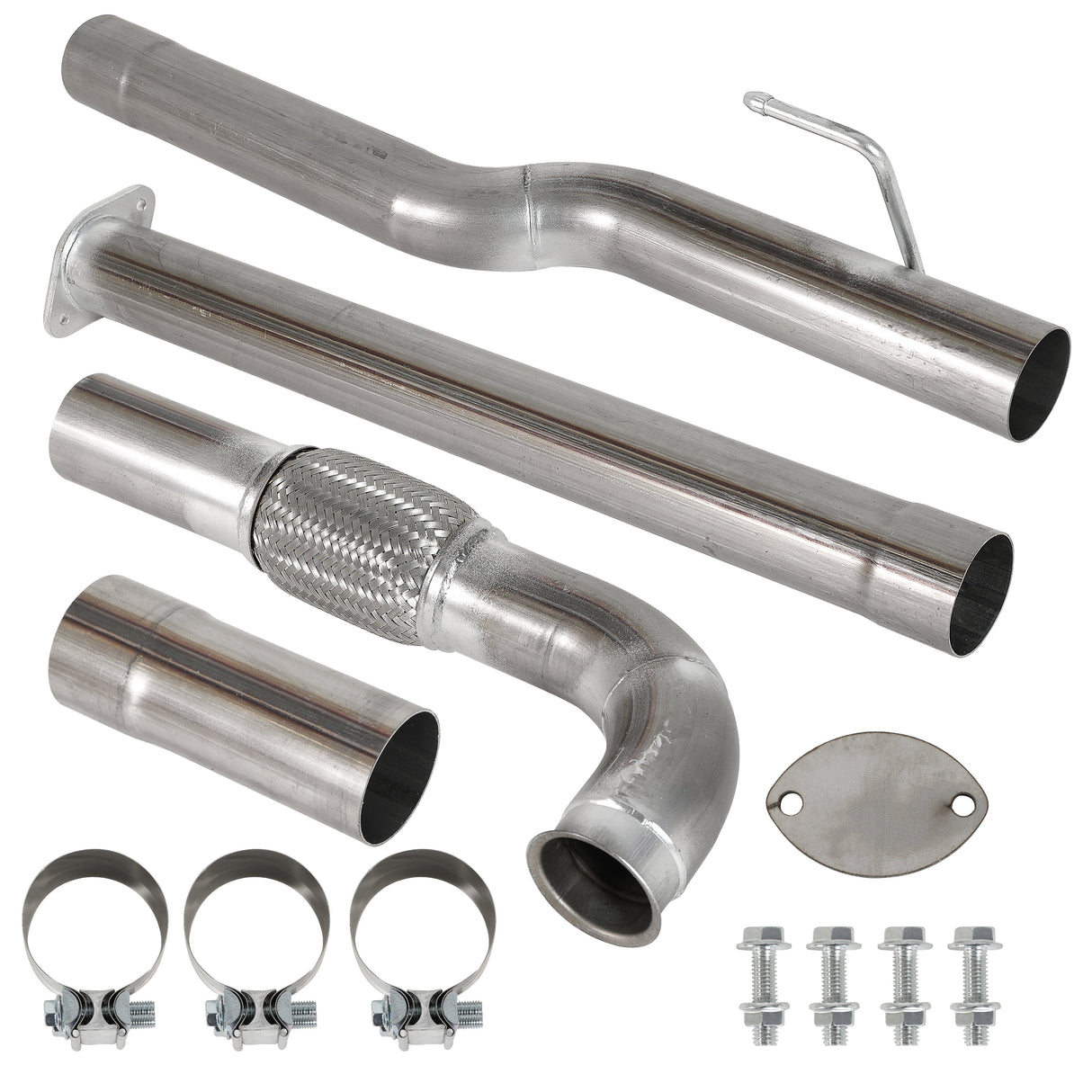 TruckTok 2020-2024 3.0L Dodge RAM 1500 Ecodiesel 3" DPF Delete Race Exhaust pipe TruckTok