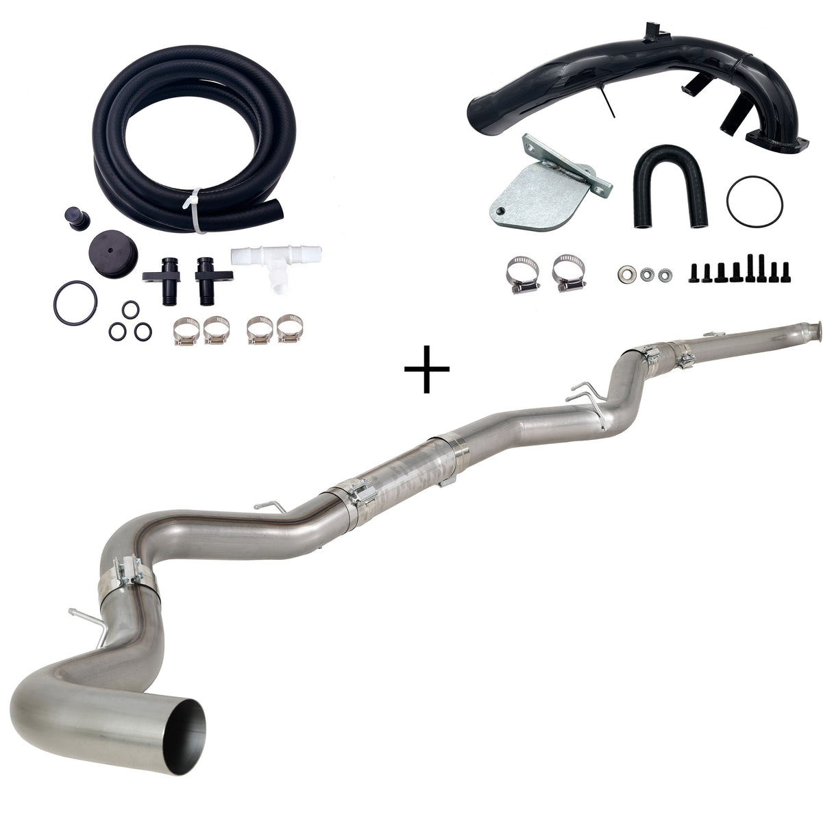 TruckTok 2007.5-2010 6.6L Duramax LMM 4"/5" Dp-back DPF pipe & EGR delete kit TruckTok