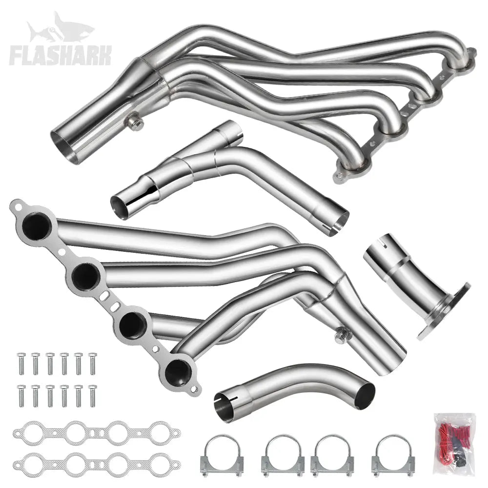 Long Tube Headers & Y-Pipe for 1999-2006 Chevy / GMC Silverado / Avalanche / Sierra 1500 4.8L / 5.3L / 6.0L Vortec with Optional Cold Air Intake
