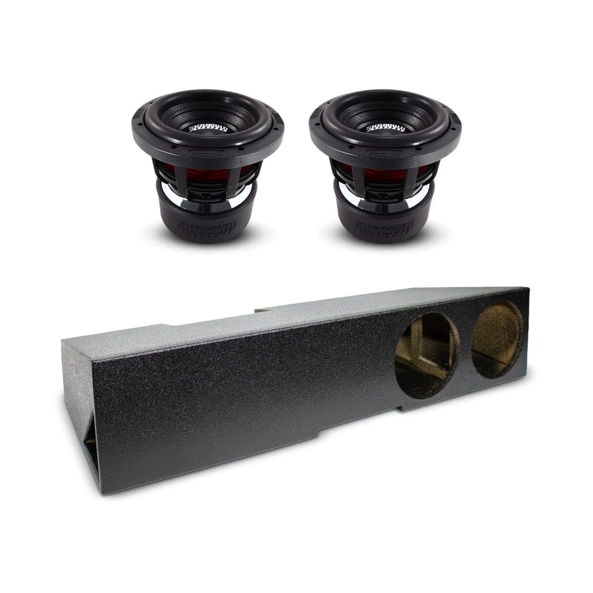 (2) Sundown Audio X8 v4 & Chevy Crew Cab 19-25 Dual 8" Subwoofer Box Combo Sundown Audio