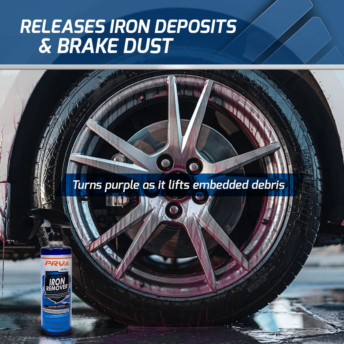PRV Audio CD-IRn5 Iron Remover Wheel Brake Dust Cleaner 16oz