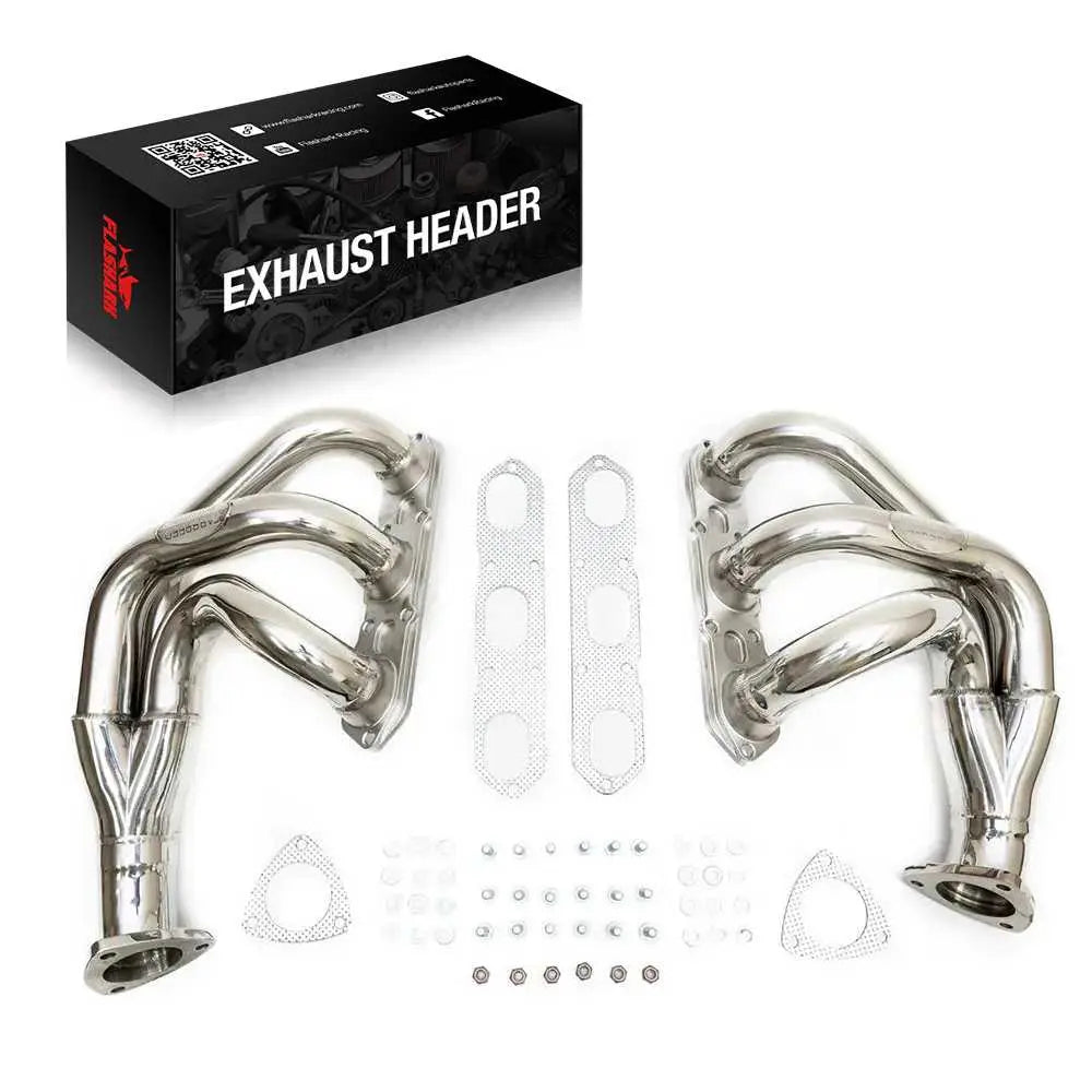 Header + Downpipe Exhaust Kit for 2000–2004 Porsche Boxster 986 2.7L / 3.2L Flashark