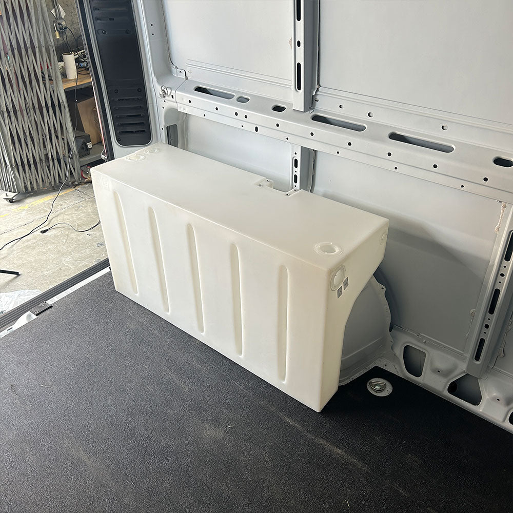 34 Gallon Wheel Well Water Tank (Drivers Side) for 2013-2026 Dodge / RAM Promaster 1500, 2500, 3500 136", 159" and 159" EXT S&B