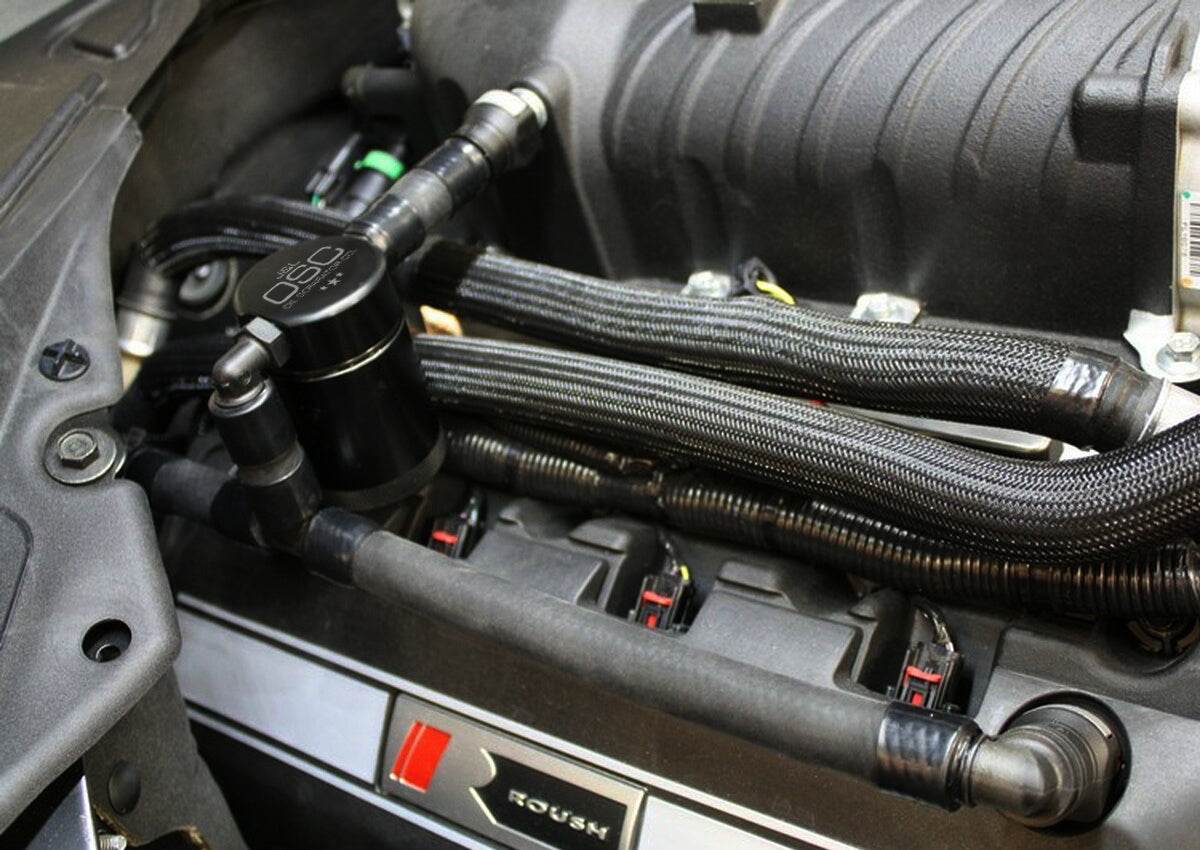 J&L Oil Separator 3.0 Passenger Side, Black Anodized J&L