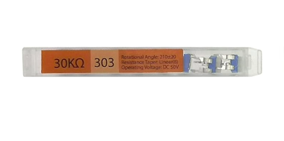 Trimmer Potentiometer – Linear (B), DC 50V, 210° ±20° Rotation (8-Pack) TekShack