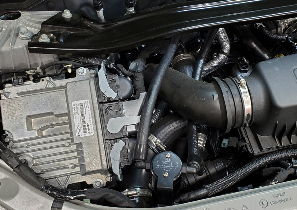 J&L Oil Separator 3.0 Passenger Side, Black Anodized J&L