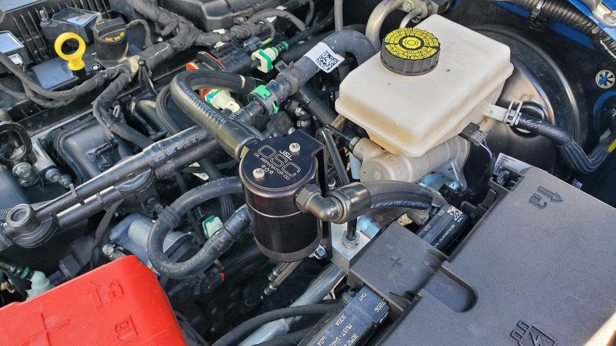 J&L Oil Separator 3.0 Driver Side, Black Anodized J&L